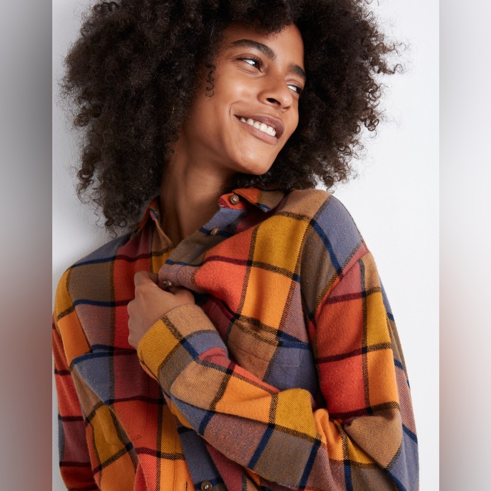 Madewell Multicolor Plaid Button Down Shirt - Picture 2 of 7